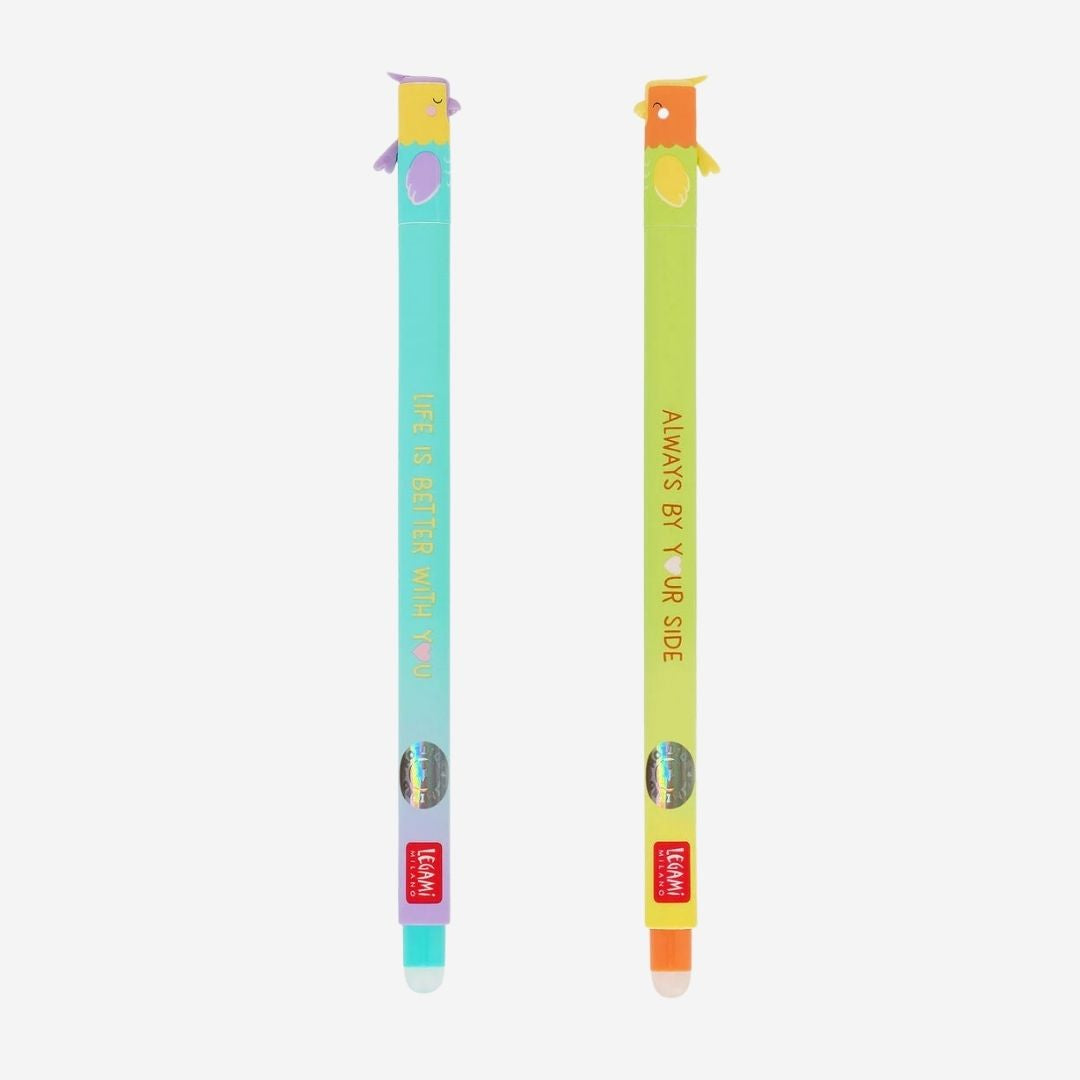 Set of 2 Erasable Gel Pens - Better Together - Legami