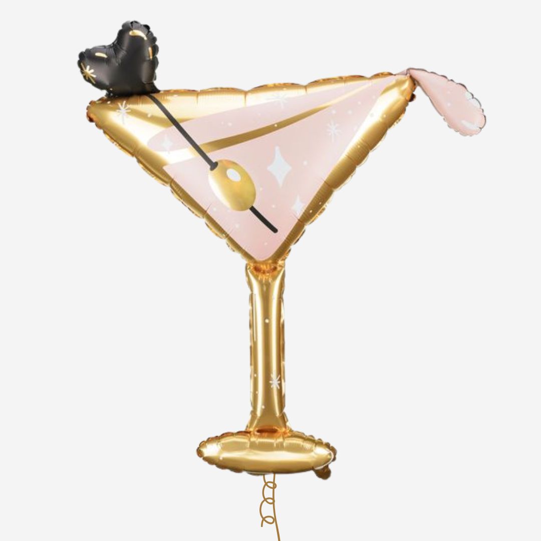 Pink Martini Supershape Inflated Foil Balloon