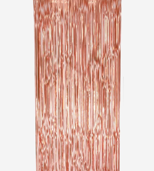 Matte Metallic Rose Gold Door Curtain Backdrop