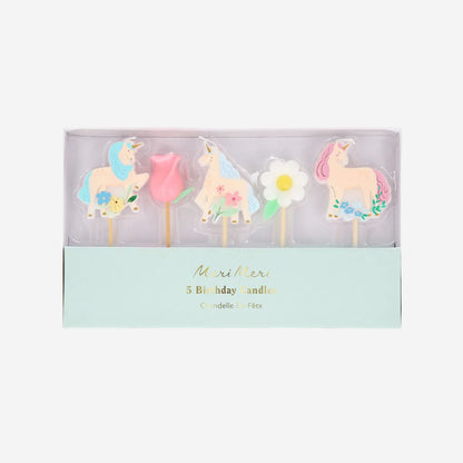 Meadow Unicorns Candles by Meri Meri