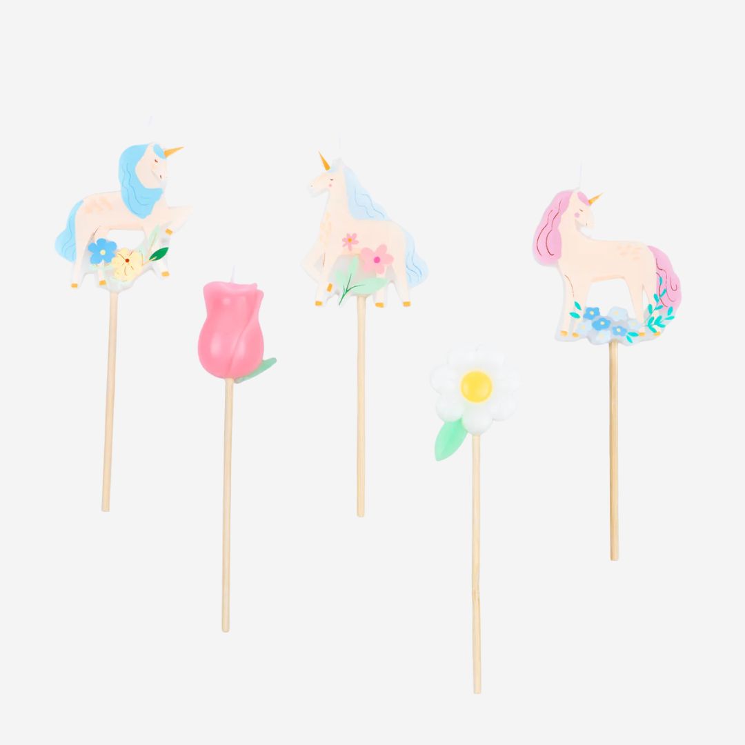 Meadow Unicorns Candles by Meri Meri