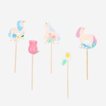 Meadow Unicorns Candles by Meri Meri