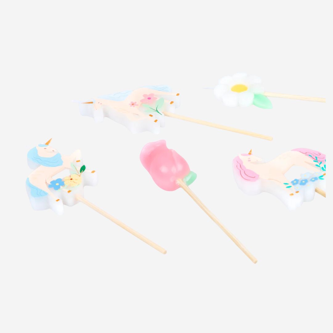 Meadow Unicorns Candles by Meri Meri