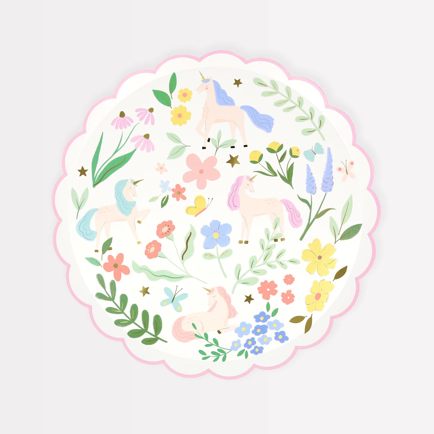 Meadow Unicorns Side Plates by Meri Meri