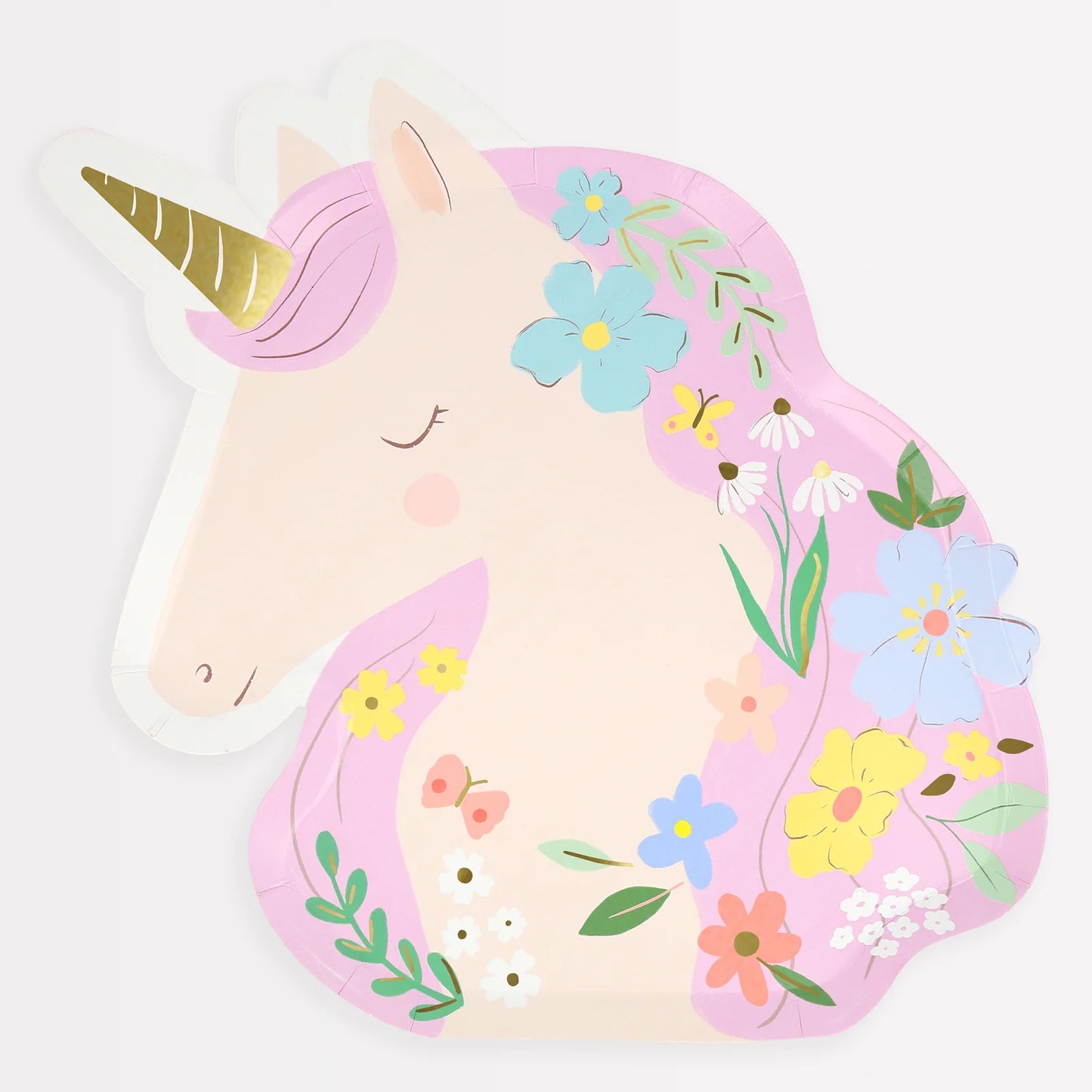 Meadow Unicorns Shaped Plates by Meri Meri