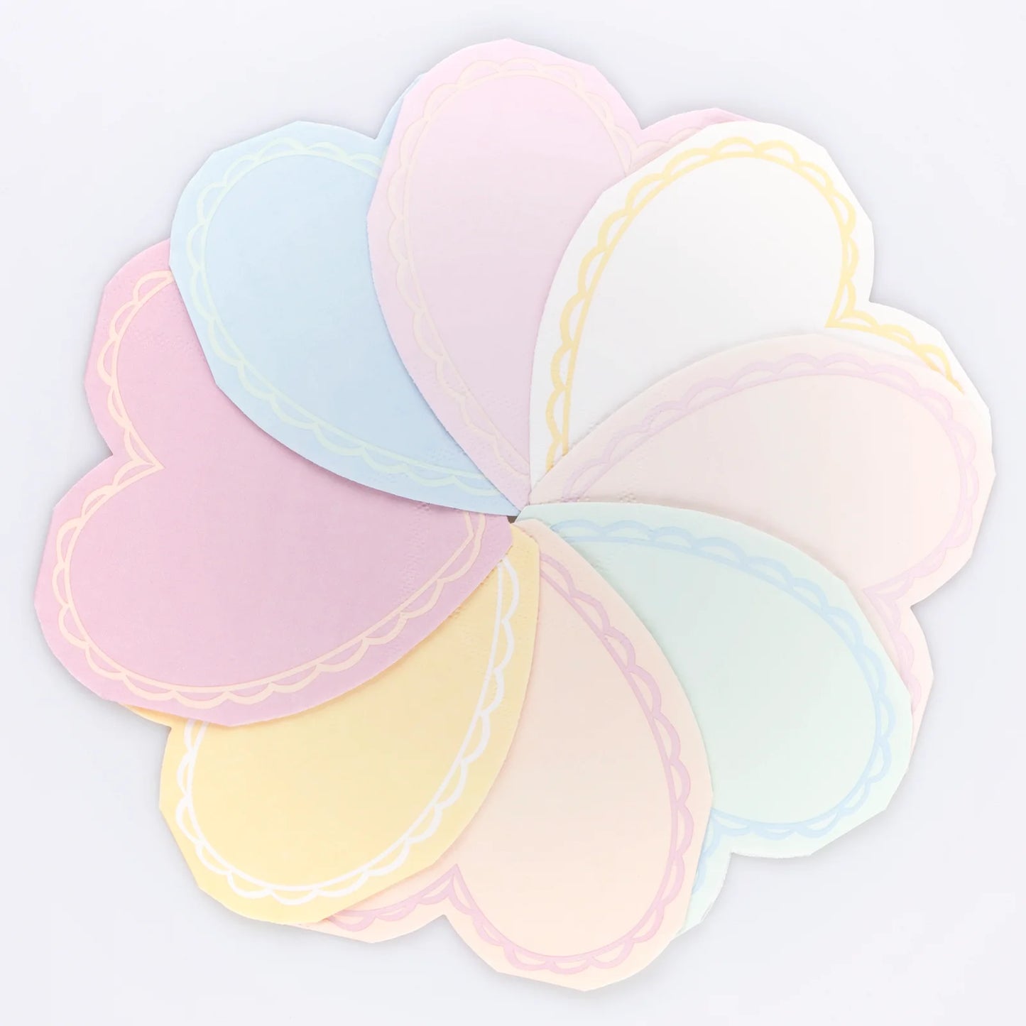 Pastel Heart Small Napkins by Meri Meri