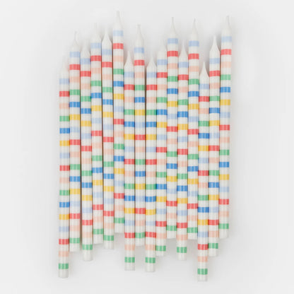 Multi Stripe Candles - Meri Meri