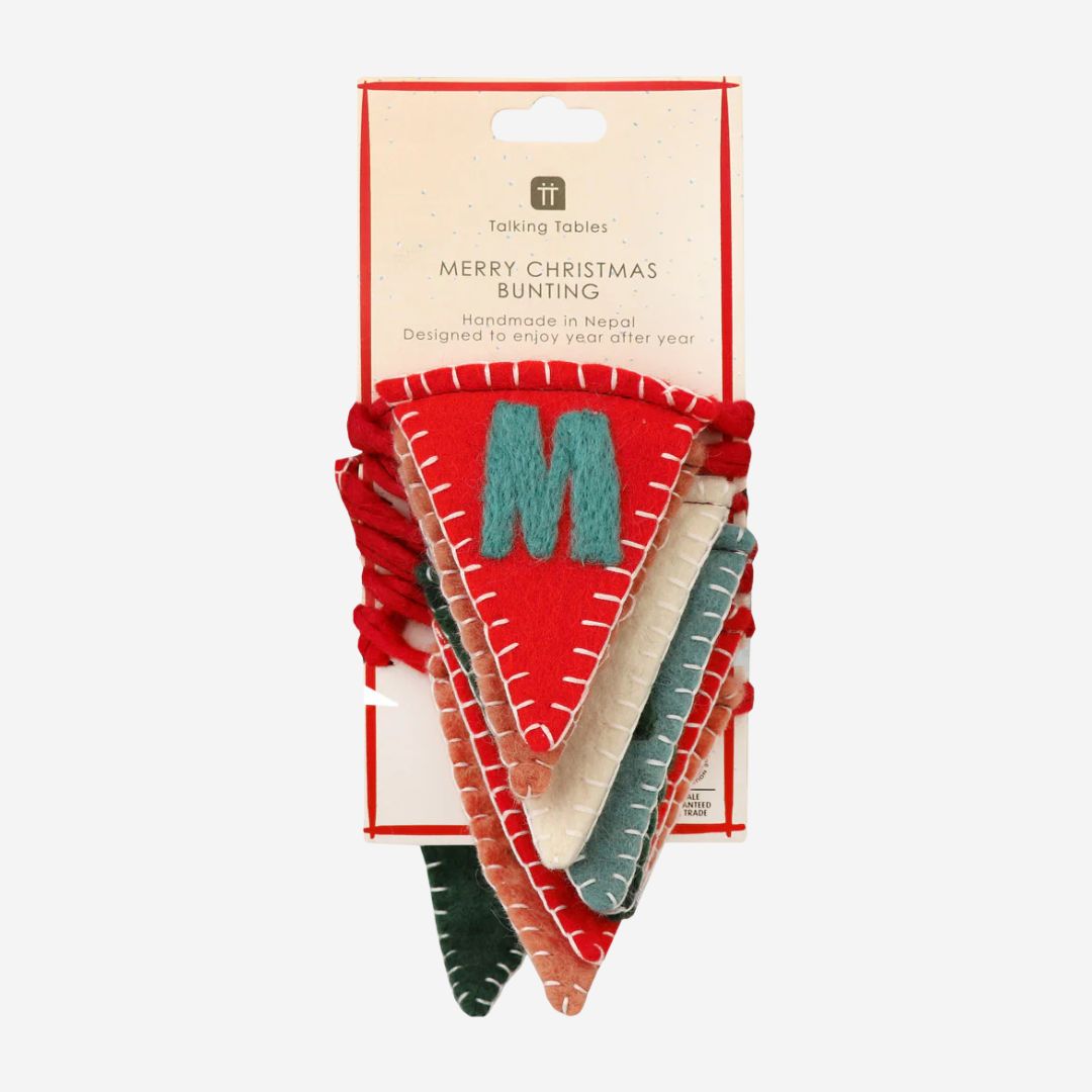 Merry Christmas Felt Bunting