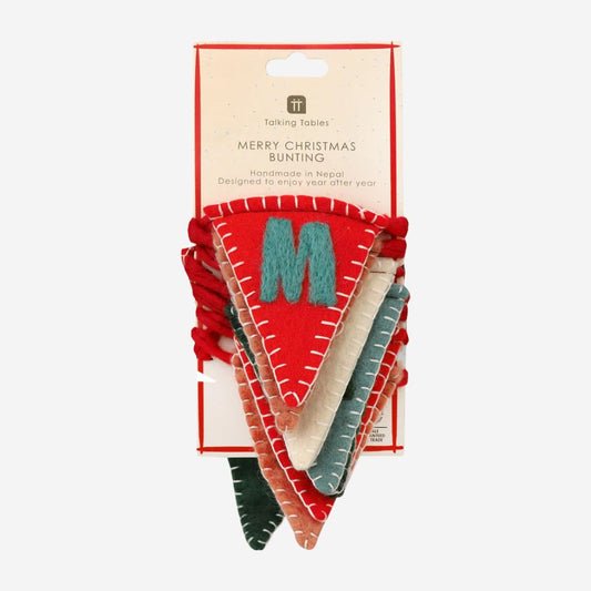Merry Christmas Felt Bunting