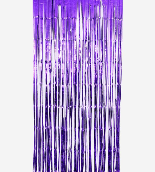 Metallic Purple Door Curtain Backdrop