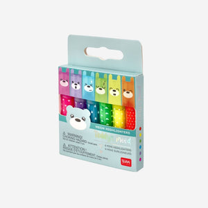 Legami Teddy'S Mood - Set Of 6 Mini Highlighters
