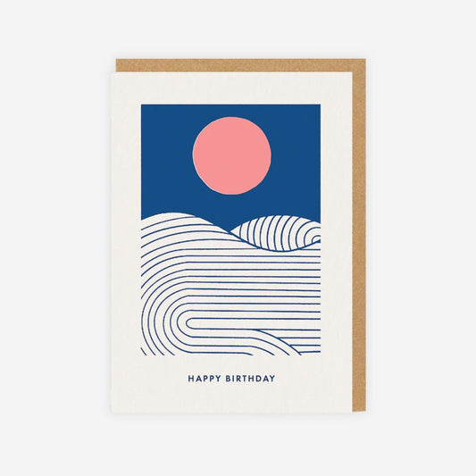 Sun and Sea Birthday Card