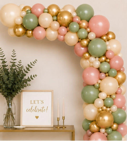 Customisable Organic Balloon Garland – Inflated