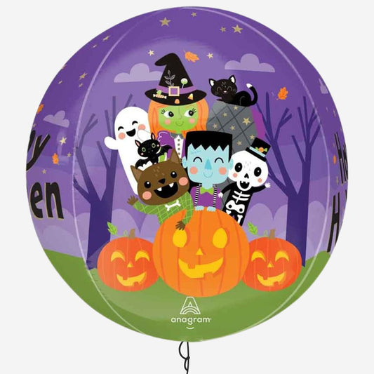Monster Mingle Halloween Orbz Inflated Foil Balloon