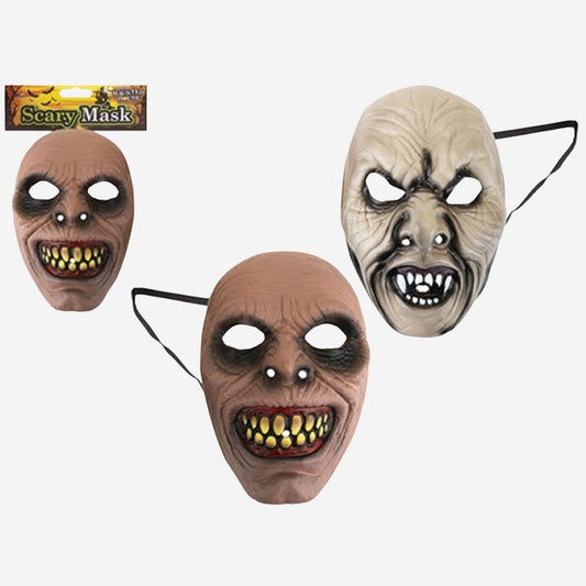 Scary Old Man Face Mask – Assorted Creepy Halloween Designs