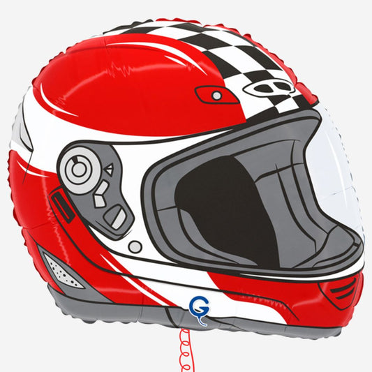 Motorcycle Racing Helmet Inflated Foil Balloon