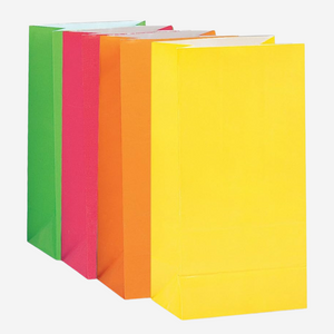 Neon Paper Party Bags