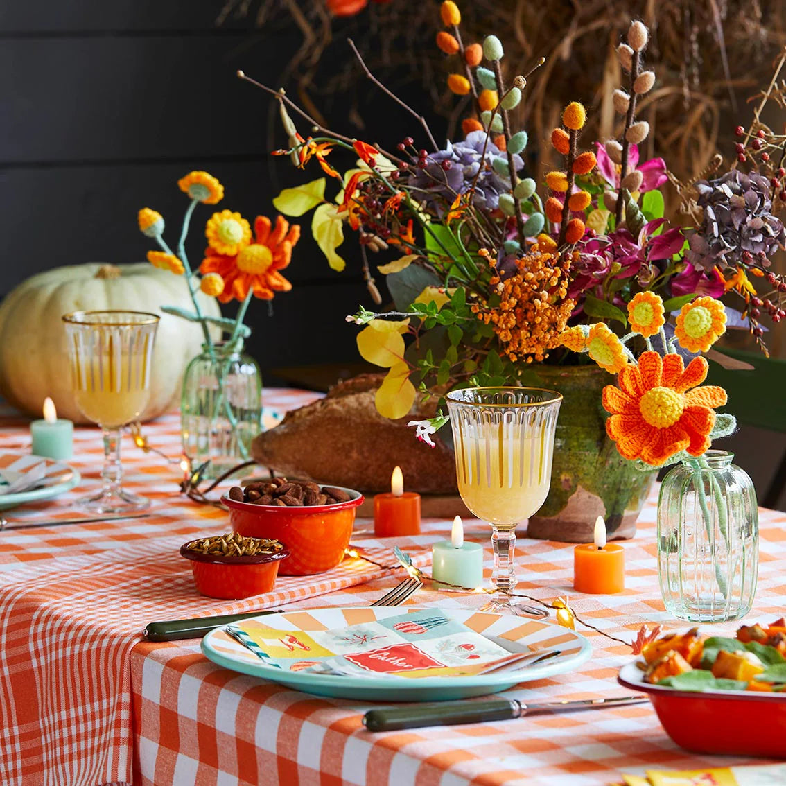 Orange LED Tealight Candle