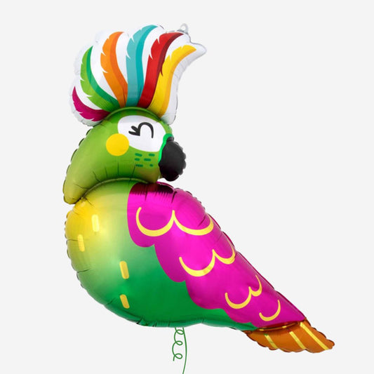 Colourful Parrot Inflated Foil Balloon