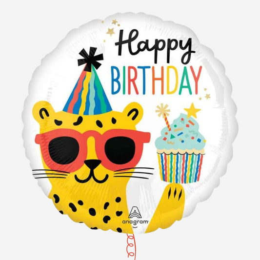 Party Animal Happy Birthday Inflated Birthday Foil Balloon