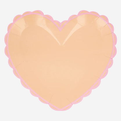 Pastel Heart Large Plates by Meri Meri
