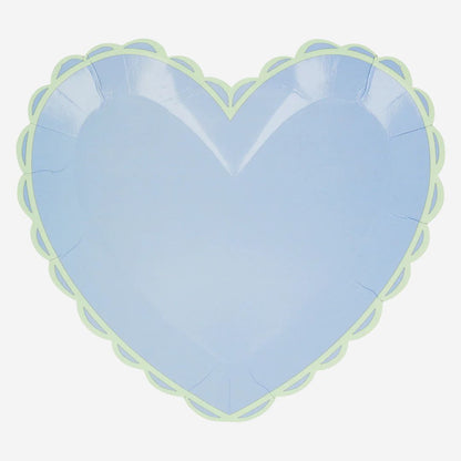 Pastel Heart Large Plates by Meri Meri