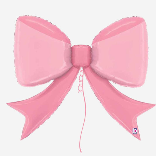 Pink Bow Inflated Foil Balloon