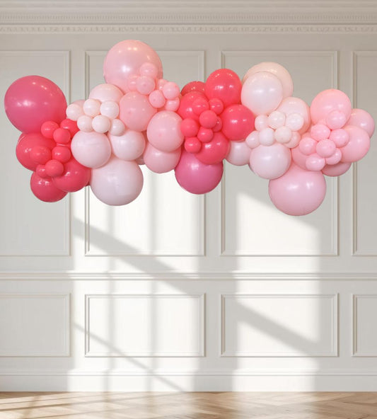 Pink Organic Balloon Garland