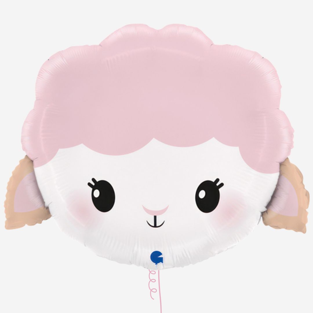 Cute Sheep Head Inflated Foil Balloon