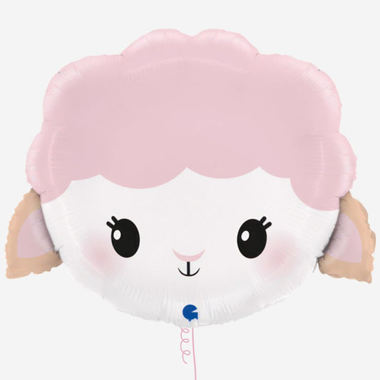Cute Sheep Head Inflated Foil Balloon