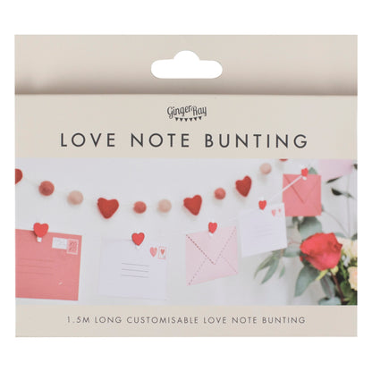 Valentines Love Note Bunting