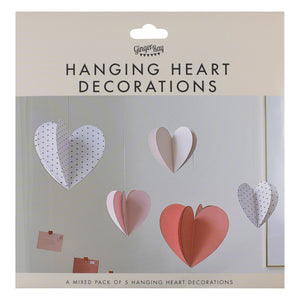 3D Hanging Heart Decorations