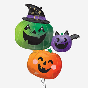 Fun & Spooky Pumpkin Foil Balloon