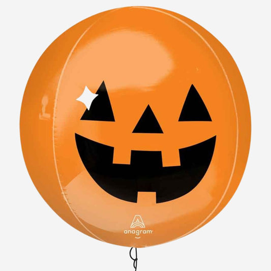 Haunted Manor Pumpkin Orbz Inflated Foil Balloon