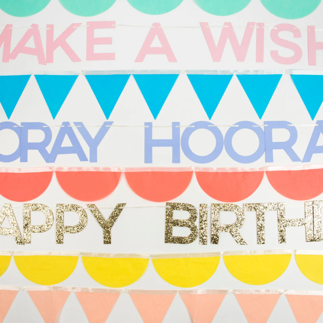 Rainbow Birthday Garlands