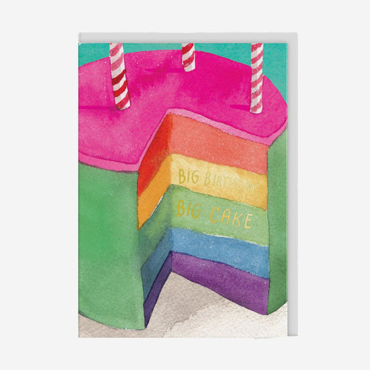 Rainbow Cake Greeting Card