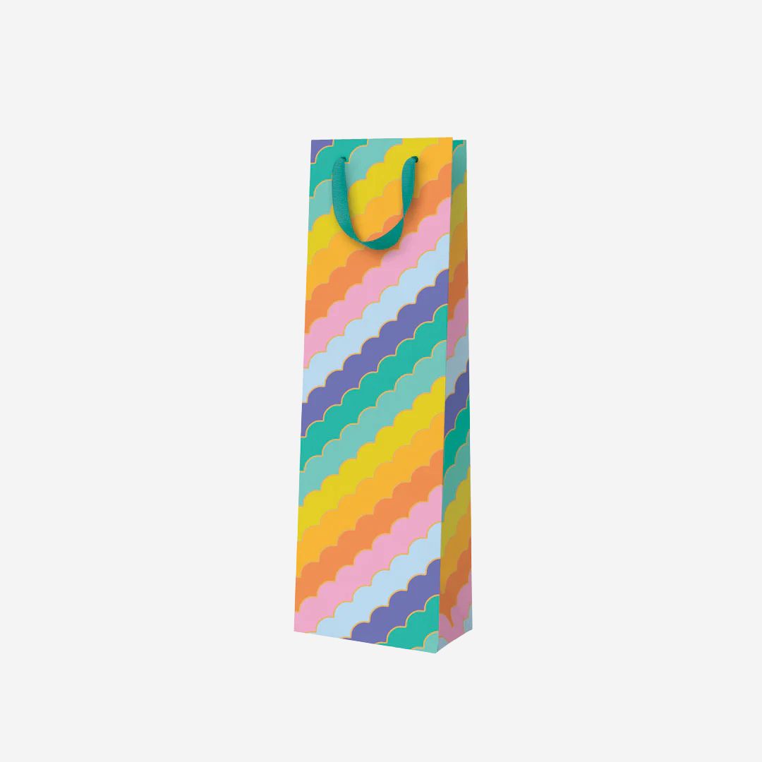 Rainbow Scallops Bottle Bag