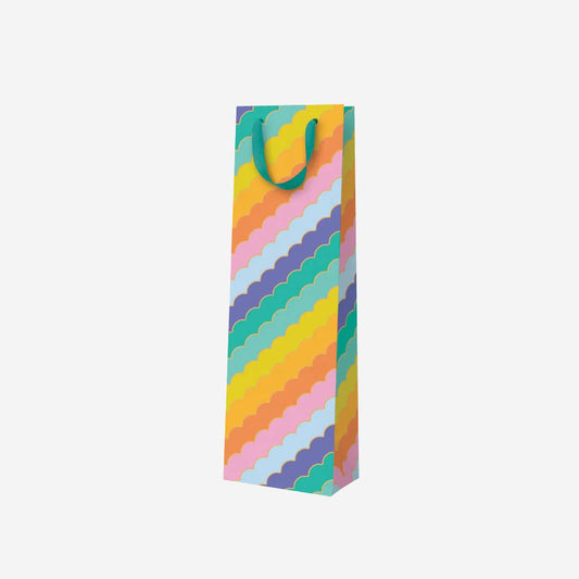 Rainbow Scallops Bottle Bag