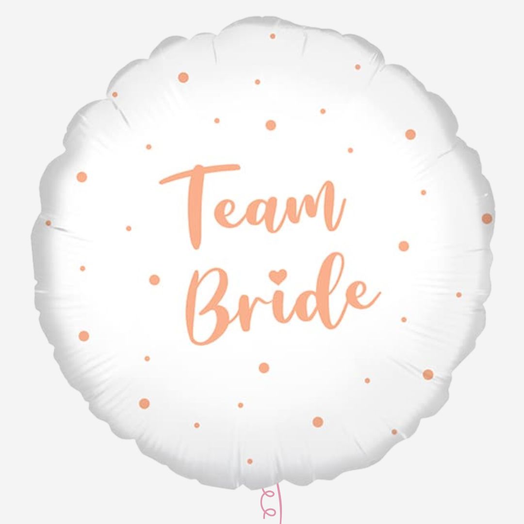 Team Bride 18" Inflated Foil Balloon