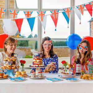 Royal Red, White and Blue Latex Balloons - 15 Pack