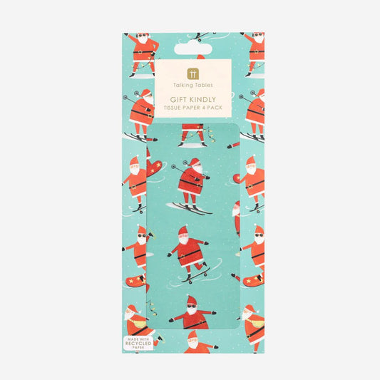 Fun Guy Santa Tissue Paper - 4pk