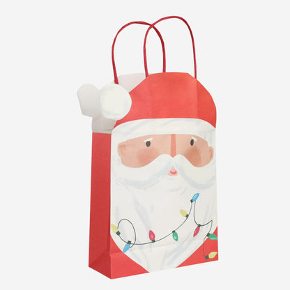 Santa Christmas Gift Bags – 8 Pack
