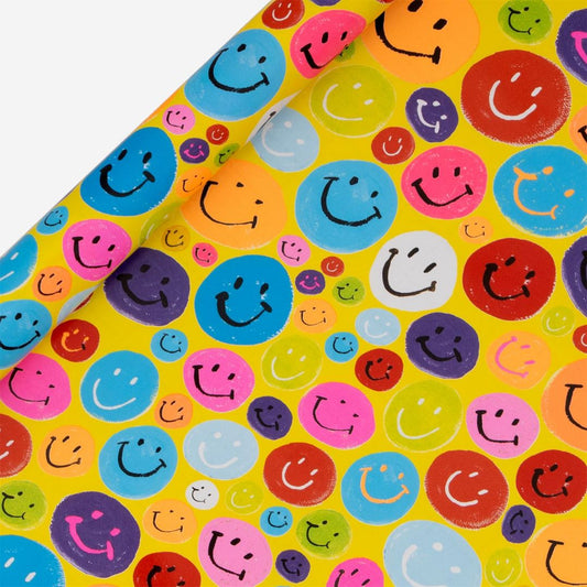 Smiley Faces Wrapping Paper Roll by Paper Salad