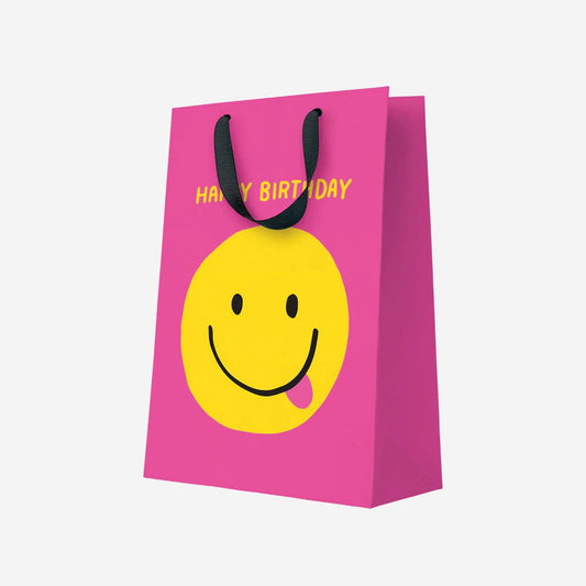 Smiley Face Birthday Large Gift Bag