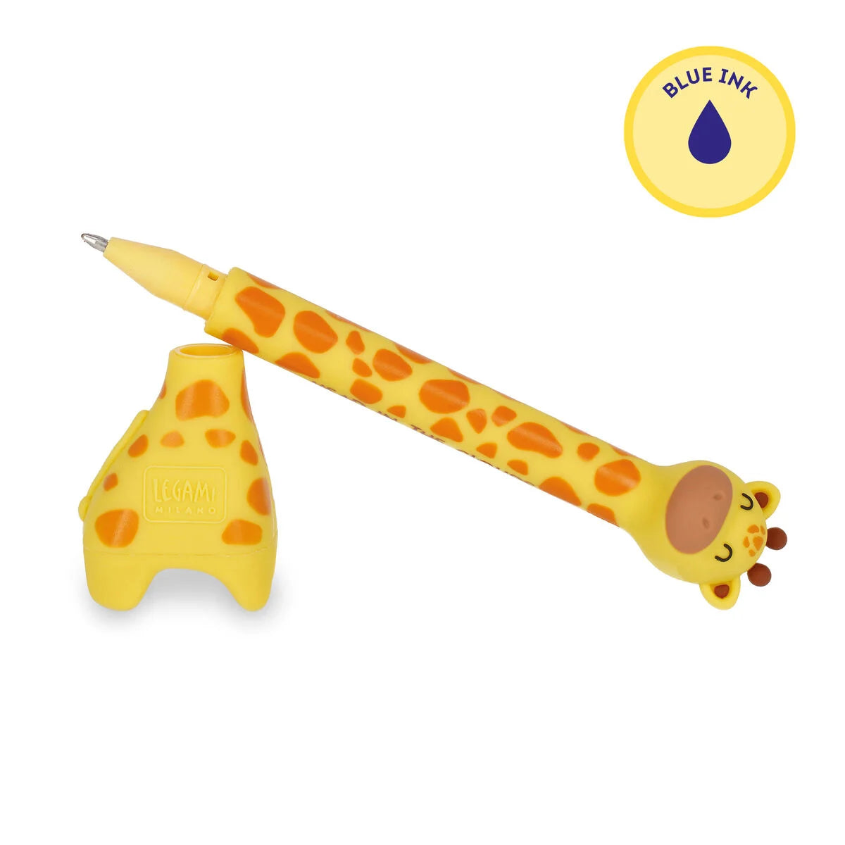 Legami Stand-Ink Ovation Ballpoint Pen with Base – Giraffe