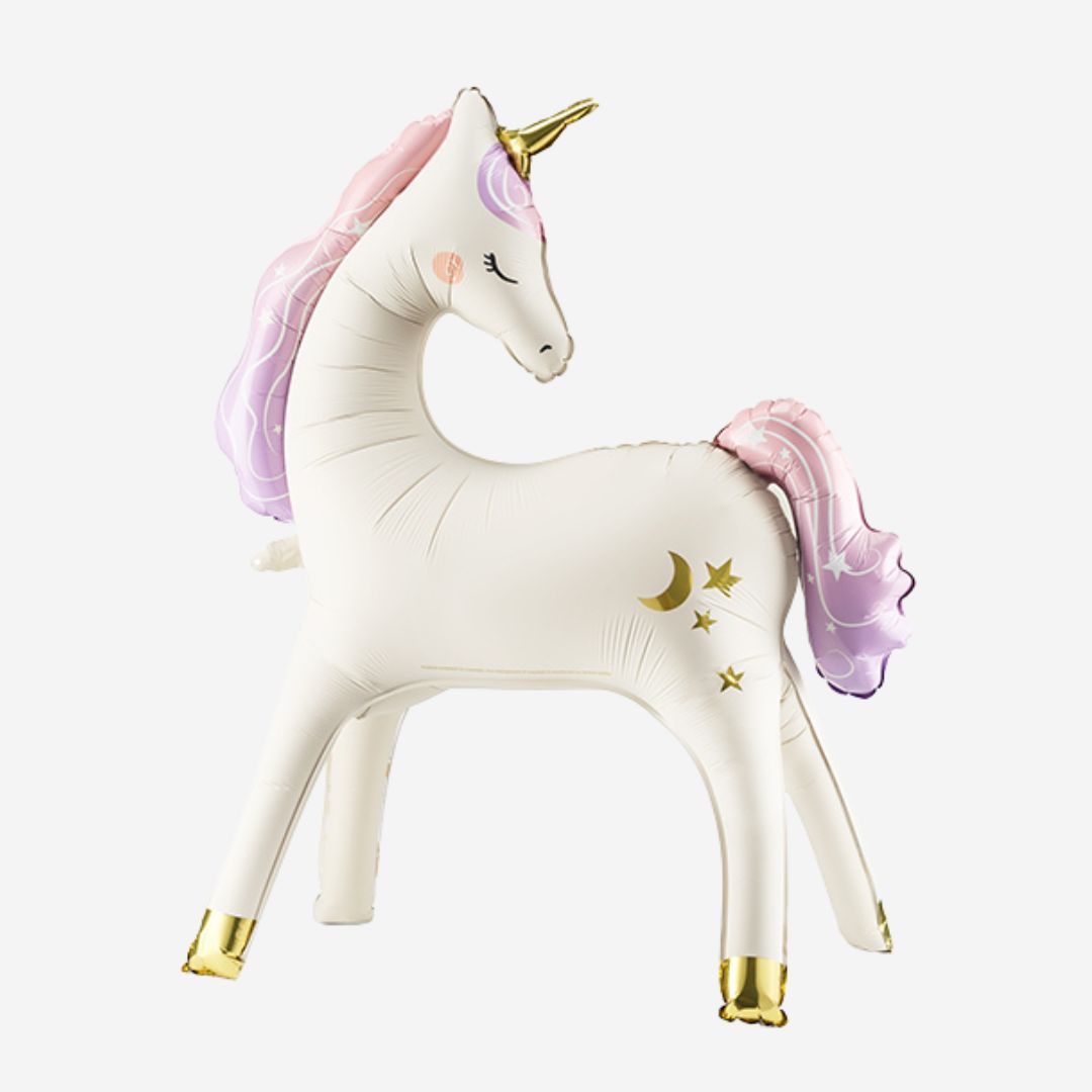 Standing Unicorn Air Fill Inflated Foil Balloon