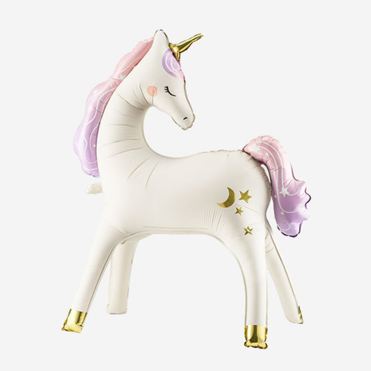 Standing Unicorn Air Fill Inflated Foil Balloon