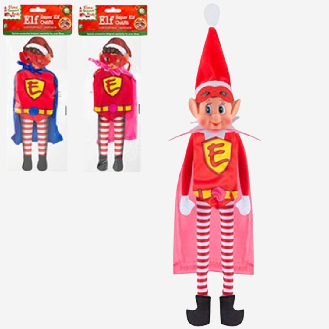 Naughty Elf Superhero Costume