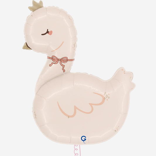 Boho Swan Inflated Foil Balloon
