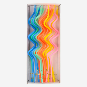 Mixed Swirly Candles (x 20) - Meri Meri